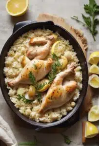 Lemon herbal chicken and rice